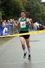 James Bailey brings Sale Harriers home to victory in the senior mens 6 stage relay at the ERRA Mens 6 and Womens 4 Stage Road Relays, Sutton Park, Birmingham Road Relays.